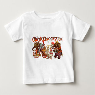 Circus Procession Elephant Antique Art Baby T-Shirt