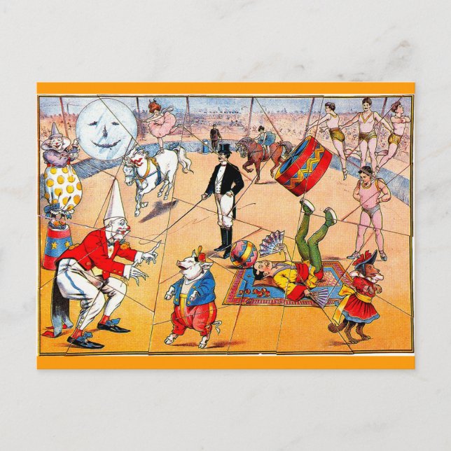 Circus Puzzle - Carte postale (Devant)