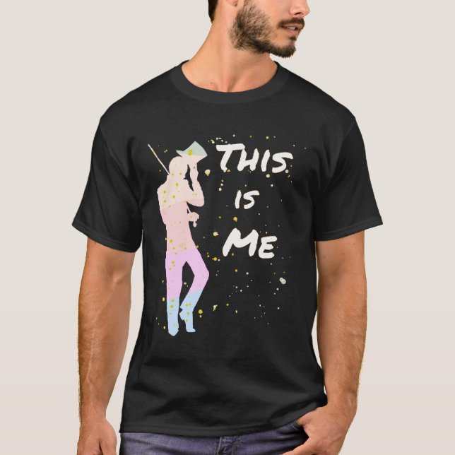 Circus Ring Master P T Barnum Silhuotte Design In  T-Shirt (Front)