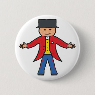Circus Ringmaster 2 Inch Round Button