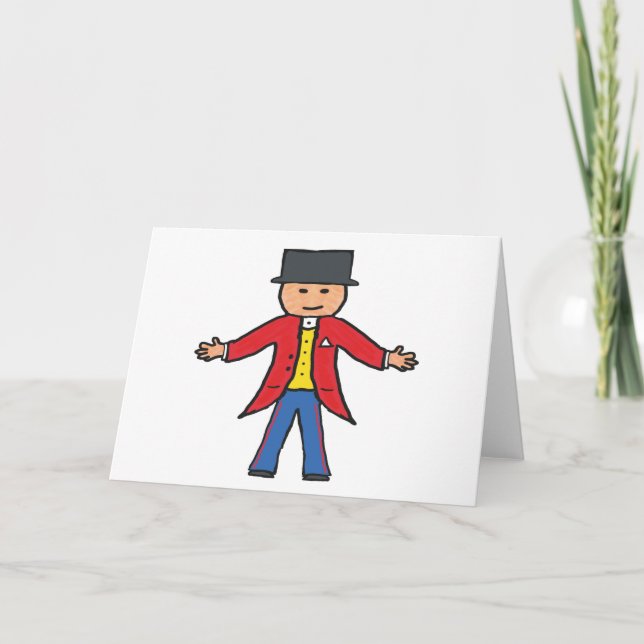 Circus Ringmaster Card (Front)