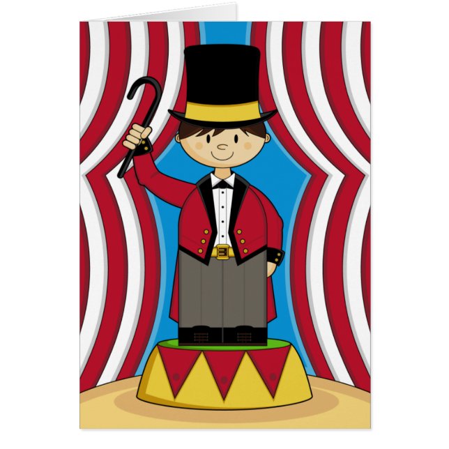 Circus Ringmaster Card (Front)