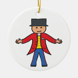 Circus Ringmaster Ceramic Ornament