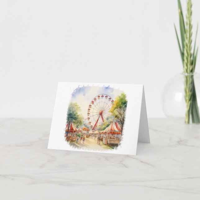 Circus Scene BLANK  Card (Front)