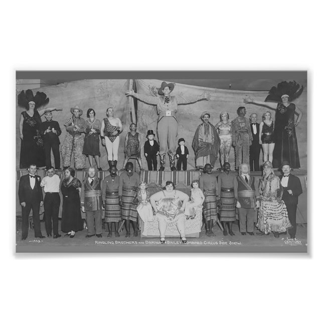 Circus Side Show Freaks Photo Print (Front)