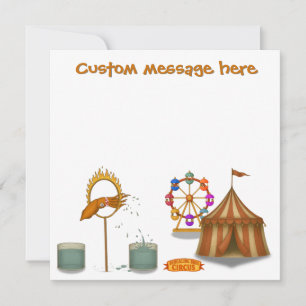 Circus squid. Add your own message.