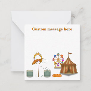 Circus squid. Add your own message. Card
