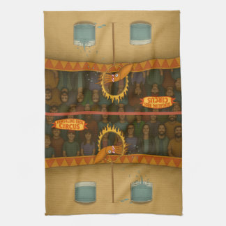 Circus squid kitchen towel