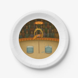 Circus squid paper plate