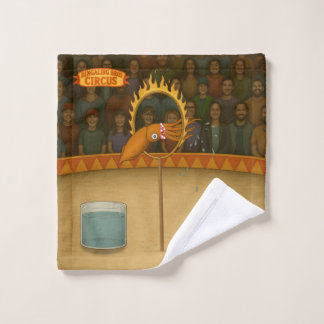Circus squid wash cloth