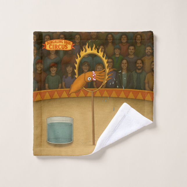 Circus squid wash cloth (Wash Cloth)