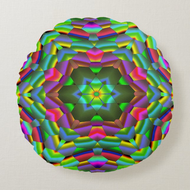 Circus Star.... Round Pillow (Front)