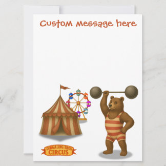 Circus strong-bear. Add your own message.