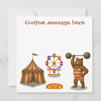 Circus strong-bear. Add your own message.