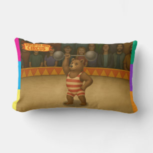 Circus strong-bear lumbar pillow