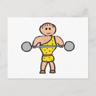 Circus Strongman Postcard
