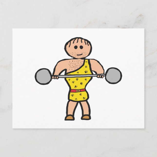 Circus Strongman Postcard (Front)