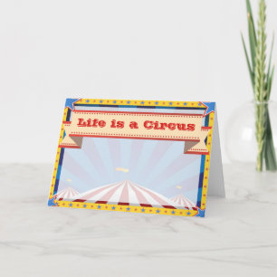 Circus Tent Carnival Greeting Card