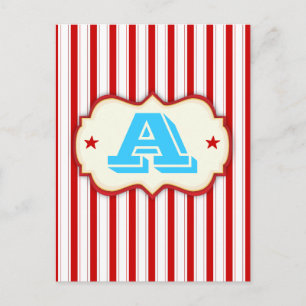 Circus Tent Carnival Make Your Own Custom Banner Postcard