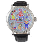 Circus Tent Cartoon Clowns & Animals Personalized