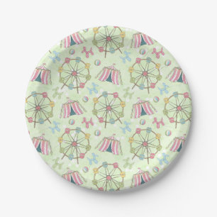 Circus Tent Ferris Wheel for Baby Paper Plate