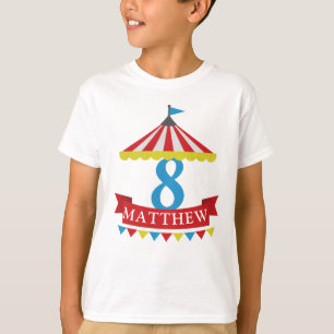 Circus theme birthday shirt - customizable