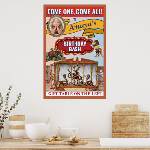 Circus Theme Foam Board Welcome Sign