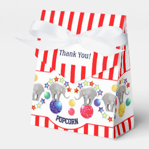 Circus Theme Gourmet Snack Party Favor Box