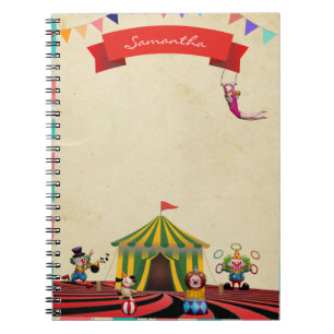 Circus theme notebook