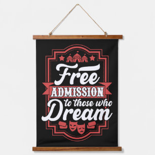Circus Theme Typographic Motivational Quote Hanging Tapestry