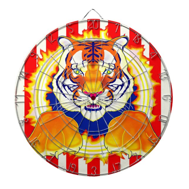 Circus Tiger dartboard game (Front)