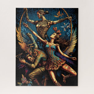 Circus Trapeze Artists Performer Cirque Vaudeville Jigsaw Puzzle