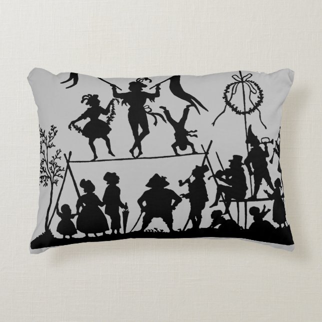 Circus Troupe Decorative Pillow (Front)