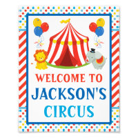 Circus Welcome Sign • 8 x 10 Print