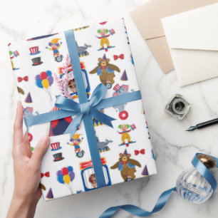 Circus Wrapping Paper, Carnival Gift Wrap