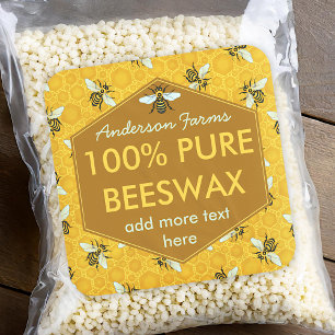 Cire d'abeilles Étiquettes et peigne de miel pers