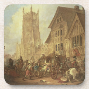 Cirencester Market Place, with the Abbey and the K Coaster