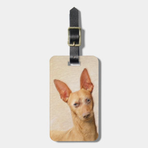 Cirneco dell’Etna Painting - Cute Original Dog Art Luggage Tag