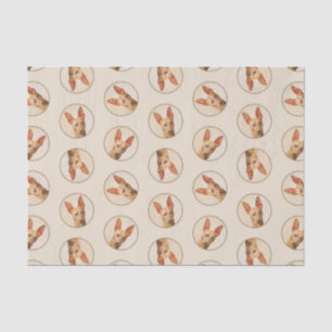 Cirneco dell’Etna Painting Cute Original Dog Art Tissue Paper