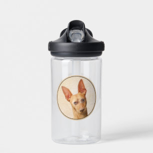 Cirneco dell’Etna Painting - Cute Original Dog Art Water Bottle