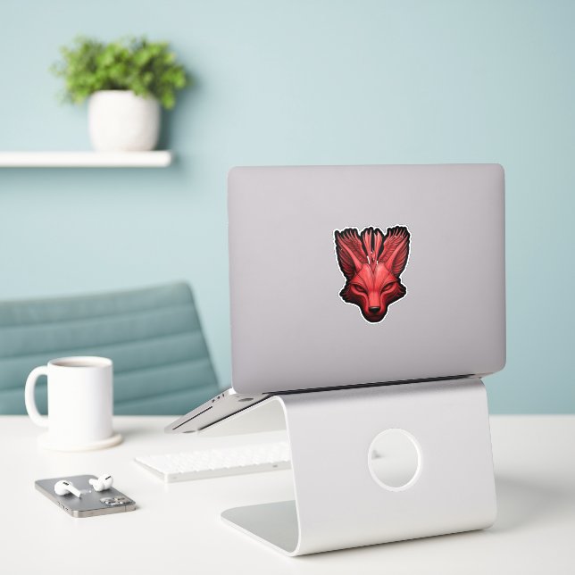 Cirobb Logo Custom-Cut Vinyl Sticker (Laptop On Desk)