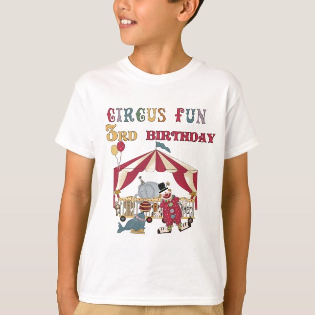 Cirque 3e Anniversaire Tshirts et cadeaux (Devant)
