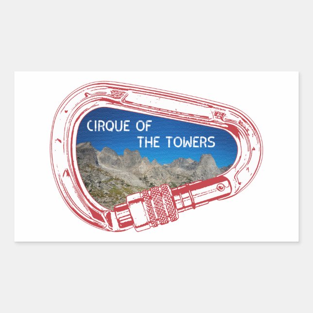 Cirque Of The Towers Climbing Carabiner Sticker (Front)