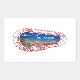 Cirque Of The Towers Climbing Carabiner Sticker