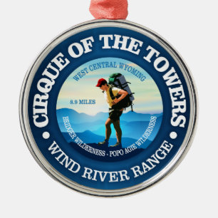 Cirque of the Towers (Hiker C) Metal Ornament