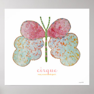 cirque painted butterfly print