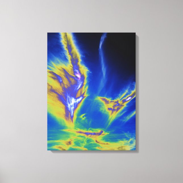 Cirrus Clod Formby Beach Card Acrylic Print (Front)