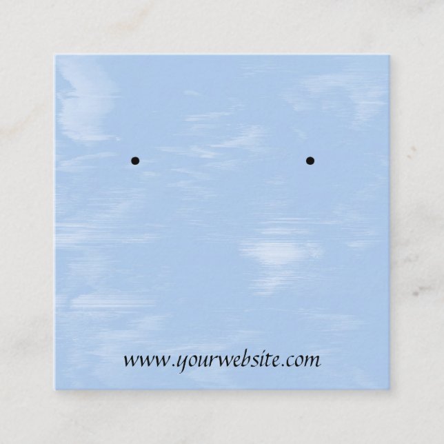 Cirrus Clouds Earrings Display Card (Front)