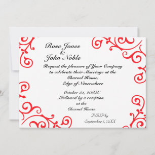Cirrus Ivory (Ruby) Wedding Invitation