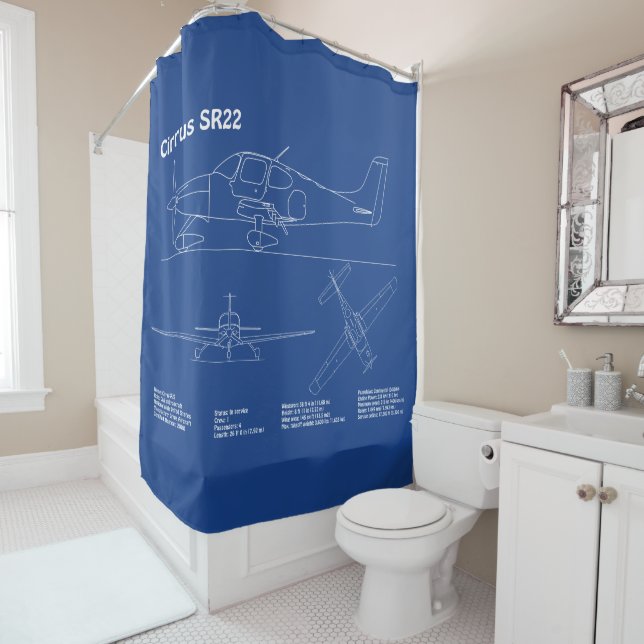 Cirrus SR22 - Airplane Blueprint Drawing Plans AD (In Situ)